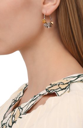 Женские серьги ISABEL MARANT серебряного цвета по цене 19950 руб., арт. BL0791-21P018B | Фото 2 Женские серьги ISABEL MARANT серебряного цвета, арт. BL0791-21P018B | Фото 2