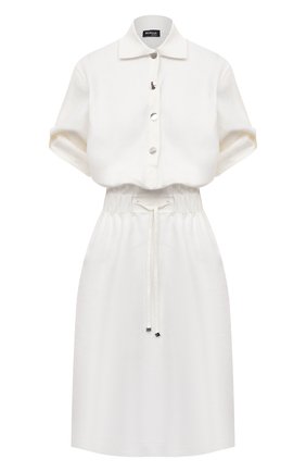 Женское льняное платье KITON белого цвета по цене 142500 руб., арт. D49305K09T41 | Фото 1 Женское льняное платье KITON белого цвета, арт. D49305K09T41 | Фото 1