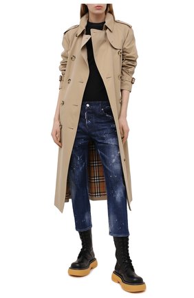 Женские джинсы DSQUARED2 темно-синего цвета по цене 62300 руб., арт. S75LB0438/S30342 | Фото 2 Женские джинсы DSQUARED2 темно-синего цвета, арт. S75LB0438/S30342 | Фото 2