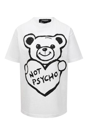 Женская хлопковая футболка DOMREBEL белого цвета по цене 12950 руб., арт. PSYCH0/B0X T-SHIRT/W | Фото 1 Женская хлопковая футболка DOMREBEL белого цвета, арт. PSYCH0/B0X T-SHIRT/W | Фото 1