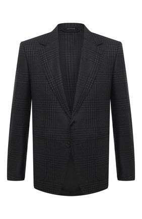 Мужской шерстяной пиджак TOM FORD темно-серого цвета по цене 344000 руб., арт. 0R8627/10SP40 | Фото 1 Мужской шерстяной пиджак TOM FORD темно-серого цвета, арт. 0R8627/10SP40 | Фото 1 (Материал внешний: Шерсть; Случай: Формальный; Материал подклада: Шелк, Купро; Рукава: Длинные; 1-2-бортные: Однобортные; Пиджаки М: Прямой; Стили: Классический; Длина (для топов): Стандартные)