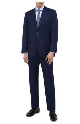 Мужская хлопковая сорочка ERMENEGILDO ZEGNA голубого цвета по цене 29650 руб., арт. 901033/9MS0BA | Фото 2 Мужская хлопковая сорочка ERMENEGILDO ZEGNA голубого цвета, арт. 901033/9MS0BA | Фото 2