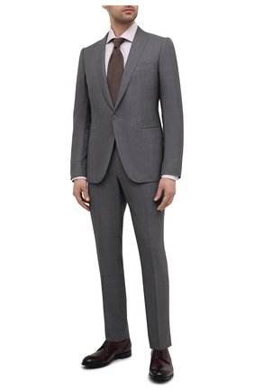 Мужская хлопковая сорочка TOM FORD бежевого цвета по цене 47850 руб., арт. 9FT775/94S3AX | Фото 2 Мужская хлопковая сорочка TOM FORD бежевого цвета, арт. 9FT775/94S3AX | Фото 2 (Принт: Полоска; Воротник: Акула; Материал внешний: Хлопок; Манжеты: На пуговицах; Рукава: Длинные; Случай: Формальный; Рубашки М: Regular Fit; Длина (для топов): Стандартные; Стили: Классический)