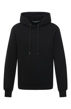 Мужской хлопковое худи DOLCE & GABBANA черного цвета по цене 47050 руб., арт. G90F9Z/G7WR0 | Фото 1 Мужской хлопковое худи DOLCE & GABBANA черного цвета, арт. G90F9Z/G7WR0 | Фото 1