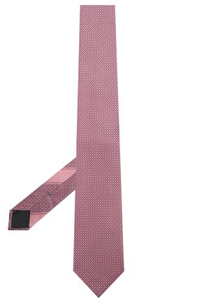 Мужской шелковый галстук ERMENEGILDO ZEGNA розового цвета, арт. Z9E24/100 | Фото 2 (Принт: С принтом; Материал: Текстиль, Шелк)