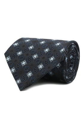 Мужской шелковый галстук ERMENEGILDO ZEGNA темно-синего цвета по цене 19650 руб., арт. Z9D80/1XW | Фото 1 Мужской шелковый галстук ERMENEGILDO ZEGNA темно-синего цвета, арт. Z9D80/1XW | Фото 1 (Принт: С принтом; Материал: Текстиль, Шелк)
