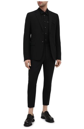Мужская хлопковая рубашка DSQUARED2 черного цвета по цене 33400 руб., арт. S74DM0514/S36275 | Фото 2 Мужская хлопковая рубашка DSQUARED2 черного цвета, арт. S74DM0514/S36275 | Фото 2