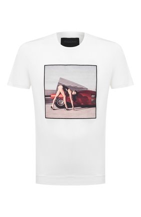 Мужская хлопковая футболка LIMITATO белого цвета по цене 14500 руб., арт. ZED 4/T-SHIRT | Фото 1 Мужская хлопковая футболка LIMITATO белого цвета, арт. ZED 4/T-SHIRT | Фото 1