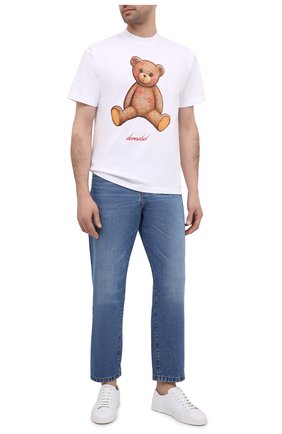 Мужская хлопковая футболка DOMREBEL белого цвета по цене 9630 руб., арт. SM00CH/T-SHIRT | Фото 2 Мужская хлопковая футболка DOMREBEL белого цвета, арт. SM00CH/T-SHIRT | Фото 2 (Длина (для топов): Стандартные; Стили: Гранж; Принт: С принтом; Рукава: Короткие; Материал внешний: Хлопок)