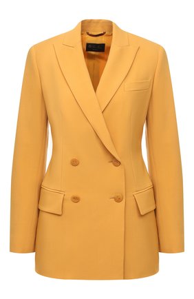 Женский шерстяной жакет LORO PIANA желтого цвета по цене 284000 руб., арт. FAL5291 | Фото 1 Женский шерстяной жакет LORO PIANA желтого цвета, арт. FAL5291 | Фото 1