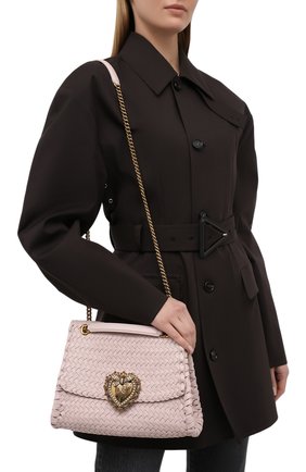 Женская сумка devotion DOLCE & GABBANA светло-розового цвета по цене 253000 руб., арт. BB6728/AX813 | Фото 2 Женская сумка devotion DOLCE & GABBANA светло-розового цвета, арт. BB6728/AX813 | Фото 2