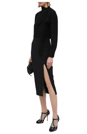 Женские текстильные туфли vally DOLCE & GABBANA черного цвета по цене 119500 руб., арт. CD1540/AW027 | Фото 2 Женские текстильные туфли vally DOLCE & GABBANA черного цвета, арт. CD1540/AW027 | Фото 2