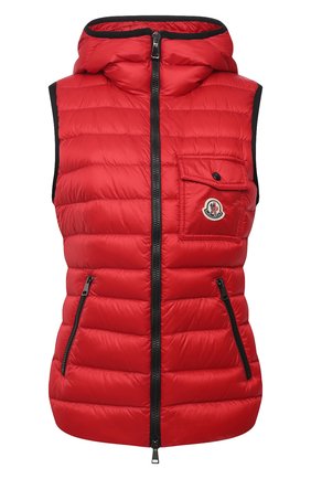 Женский пуховый жилет MONCLER GENIUS красного цвета по цене 80900 руб., арт. G1-093-1A129-00-5396Q | Фото 1 Женский пуховый жилет MONCLER GENIUS красного цвета, арт. G1-093-1A129-00-5396Q | Фото 1
