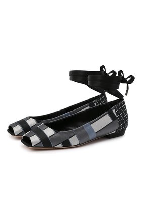 Женские текстильные балетки GIORGIO ARMANI синего цвета по цене 67600 руб., арт. X1G176/XM768 | Фото 1 Женские текстильные балетки GIORGIO ARMANI синего цвета, арт. X1G176/XM768 | Фото 1
