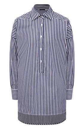Женская хлопковая рубашка KITON синего цвета по цене 99500 руб., арт. D51427K08N74 | Фото 1 Женская хлопковая рубашка KITON синего цвета, арт. D51427K08N74 | Фото 1
