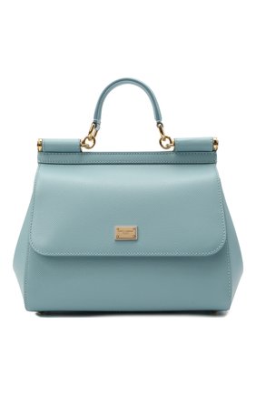 Женская сумка sicily medium DOLCE & GABBANA голубого цвета по цене 125000 руб., арт. BB6002/A1001 | Фото 1 Женская сумка sicily medium DOLCE & GABBANA голубого цвета, арт. BB6002/A1001 | Фото 1