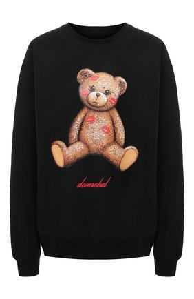 Женский хлопковый свитшот DOMREBEL черного цвета по цене 27250 руб., арт. SM00CH/SWEATSHIRT/W | Фото 1 Женский хлопковый свитшот DOMREBEL черного цвета, арт. SM00CH/SWEATSHIRT/W | Фото 1