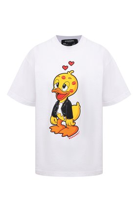 Женская хлопковая футболка DOMREBEL белого цвета по цене 12950 руб., арт. KISSES/B0X T-SHIRT/W | Фото 1 Женская хлопковая футболка DOMREBEL белого цвета, арт. KISSES/B0X T-SHIRT/W | Фото 1