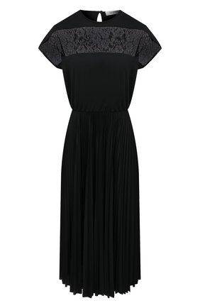 Женское платье VALENTINO черного цвета по цене 210500 руб., арт. VB3MJ02U64F | Фото 1 Женское платье VALENTINO черного цвета, арт. VB3MJ02U64F | Фото 1