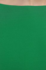 Женская шелковая блузка VALENTINO зеленого цвета, арт. VB3AE5L01MM | Фото 5 (Материал внешний: Шелк; Принт: Без принта; Длина (для топов): Стандартные; Региональные ограничения белый список (Axapta Mercury): RU; Рукава: 3/4; Стили: Романтичный; Женское Кросс-КТ: Блуза-одежда)