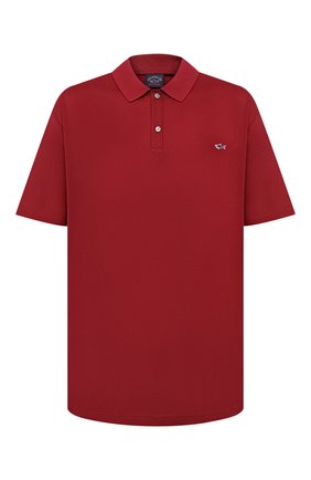 Мужское хлопковое поло PAUL&SHARK бордового цвета по цене 15500 руб., арт. C0P1013/C00/3XL-6XL | Фото 1 Мужское хлопковое поло PAUL&SHARK бордового цвета, арт. C0P1013/C00/3XL-6XL | Фото 1