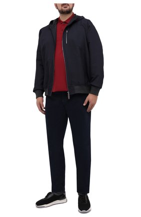 Мужское хлопковое поло PAUL&SHARK бордового цвета по цене 15500 руб., арт. C0P1013/C00/3XL-6XL | Фото 2 Мужское хлопковое поло PAUL&SHARK бордового цвета, арт. C0P1013/C00/3XL-6XL | Фото 2