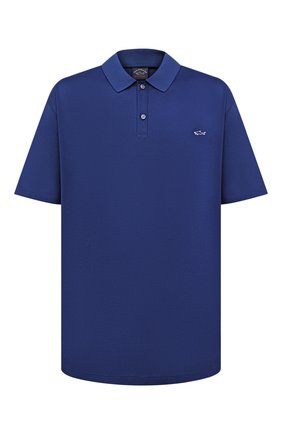 Мужское хлопковое поло PAUL&SHARK темно-синего цвета по цене 15500 руб., арт. C0P1013/C00/3XL-6XL | Фото 1 Мужское хлопковое поло PAUL&SHARK темно-синего цвета, арт. C0P1013/C00/3XL-6XL | Фото 1