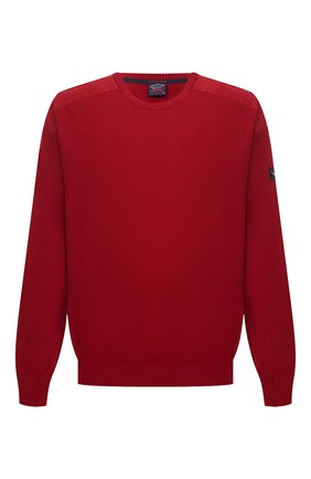 Мужской джемпер PAUL&SHARK красного цвета по цене 36700 руб., арт. C0P1026/FUP/3XL-6XL | Фото 1 Мужской джемпер PAUL&SHARK красного цвета, арт. C0P1026/FUP/3XL-6XL | Фото 1 (Материал внешний: Шерсть, Синтетический материал; Стили: Кэжуэл; Принт: Без принта; Рукава: Длинные; Мужское Кросс-КТ: Джемперы; Длина (для топов): Стандартные; Вырез: Круглый)