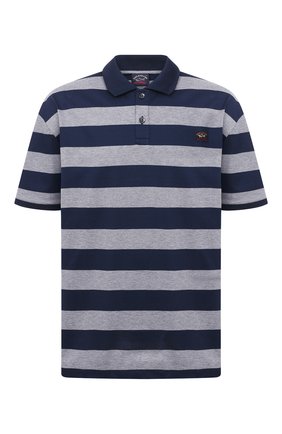 Мужское хлопковое поло PAUL&SHARK серого цвета по цене 21100 руб., арт. C0P1012/C00/3XL-6XL | Фото 1 Мужское хлопковое поло PAUL&SHARK серого цвета, арт. C0P1012/C00/3XL-6XL | Фото 1