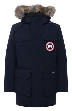 Мужская пуховая парка citadel с меховой отделкой CANADA GOOSE темно-синего цвета по цене 119500 руб., арт. 4567M | Фото 1 Мужская пуховая парка citadel с меховой отделкой CANADA GOOSE темно-синего цвета, арт. 4567M | Фото 1