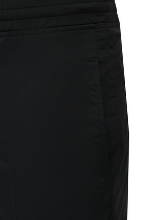 Мужские брюки NEIL BARRETT черного цвета, арт. PBPA635Y/Q014 | Фото 5 (Случай: Повседневный; Материал внешний: Синтетический материал; Стили: Гранж; Длина (брюки, джинсы): Укороченные)