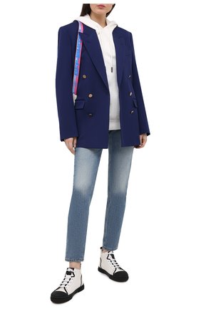 Женский хлопковое худи OFF-WHITE белого цвета по цене 49950 руб., арт. 0WBB035R21JER002 | Фото 2 Женский хлопковое худи OFF-WHITE белого цвета, арт. 0WBB035R21JER002 | Фото 2