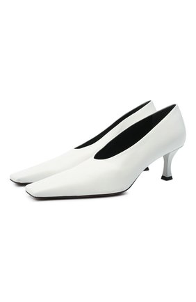 Женские кожаные туфли trap PROENZA SCHOULER белого цвета по цене 47500 руб., арт. PS35202A/13006 | Фото 1 Женские кожаные туфли trap PROENZA SCHOULER белого цвета, арт. PS35202A/13006 | Фото 1