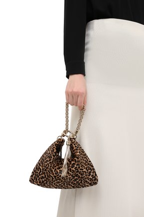 Женская сумка callie JIMMY CHOO леопардового цвета по цене 92000 руб., арт. CALLIE/HYT | Фото 2 Женская сумка callie JIMMY CHOO леопардового цвета, арт. CALLIE/HYT | Фото 2