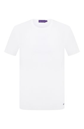 Мужская хлопковая футболка RALPH LAUREN белого цвета, арт. 790508153 | Фото 1 (Материал внешний: Хлопок; Длина (для топов): Стандартные; Принт: Без принта; Стили: Кэжуэл; Рукава: Короткие)
