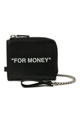Мужской кожаный кошелек для монет OFF-WHITE черного цвета по цене 23250 руб., арт. 0MNC021R21LEA001 | Фото 3 Мужской кожаный кошелек для монет OFF-WHITE черного цвета, арт. 0MNC021R21LEA001 | Фото 3 (Материал: Кожа)