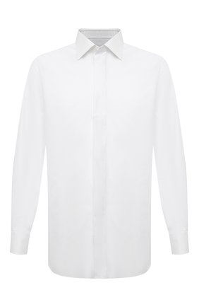 Мужская хлопковая сорочка BRIONI белого цвета по цене 66400 руб., арт. RCXF0L/PZ023 | Фото 1 Мужская хлопковая сорочка BRIONI белого цвета, арт. RCXF0L/PZ023 | Фото 1 (Материал внешний: Хлопок; Принт: Однотонные; Манжеты: Под запонки; Воротник: Кент; Случай: Формальный; Длина (для топов): Стандартные; Стили: Классический; Рукава: Длинные; Региональные ограничения белый список (Axapta Mercury): RU)