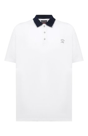 Мужское хлопковое поло PAUL&SHARK белого цвета по цене 27800 руб., арт. 21411301/C00/3XL-6XL | Фото 1 Мужское хлопковое поло PAUL&SHARK белого цвета, арт. 21411301/C00/3XL-6XL | Фото 1