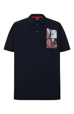 Мужское хлопковое поло PAUL&SHARK темно-синего цвета по цене 24000 руб., арт. 21411343/C00/3XL-6XL | Фото 1 Мужское хлопковое поло PAUL&SHARK темно-синего цвета, арт. 21411343/C00/3XL-6XL | Фото 1