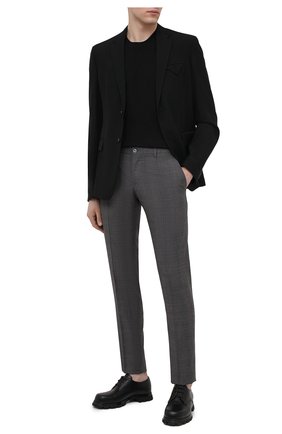 Мужские шерстяные брюки DOLCE & GABBANA серого цвета по цене 54800 руб., арт. GY7BMT/FQ2LQ | Фото 2 Мужские шерстяные брюки DOLCE & GABBANA серого цвета, арт. GY7BMT/FQ2LQ | Фото 2