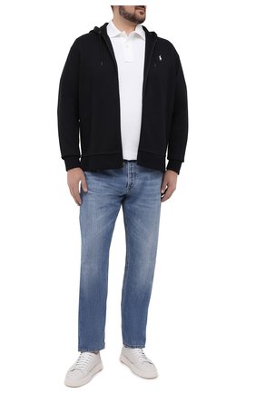 Мужское хлопковое поло POLO RALPH LAUREN белого цвета по цене 13700 руб., арт. 711667003/PRL BS | Фото 2 Мужское хлопковое поло POLO RALPH LAUREN белого цвета, арт. 711667003/PRL BS | Фото 2 (Рукава: Короткие; Стили: Кэжуэл; Big sizes: Big Sizes; Длина (для топов): Удлиненные; Материал внешний: Хлопок; Застежка: Пуговицы)