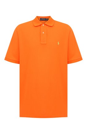 Мужское хлопковое поло POLO RALPH LAUREN оранжевого цвета по цене 10450 руб., арт. 711534735/PRL BS | Фото 1 Мужское хлопковое поло POLO RALPH LAUREN оранжевого цвета, арт. 711534735/PRL BS | Фото 1