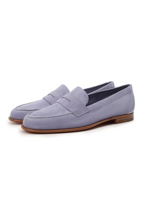Женские замшевые пенни-лоферы SANTONI светло-фиолетового цвета по цене 48600 руб., арт. WUUF59195HAFSLCPQ34 | Фото 1 Женские замшевые пенни-лоферы SANTONI светло-фиолетового цвета, арт. WUUF59195HAFSLCPQ34 | Фото 1