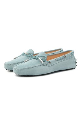 Женские замшевые мокасины heaven TOD’S голубого цвета по цене 34450 руб., арт. XXW0FW05030CK0 | Фото 1 Женские замшевые мокасины heaven TOD’S голубого цвета, арт. XXW0FW05030CK0 | Фото 1