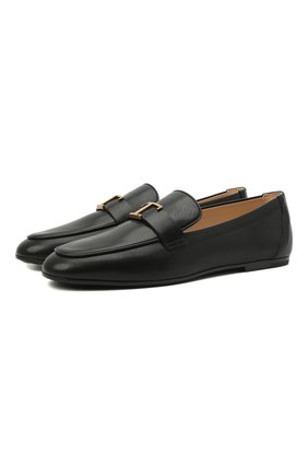 Женские кожаные лоферы TOD’S черного цвета по цене 42850 руб., арт. XXW35B0ED10TRP | Фото 1 Женские кожаные лоферы TOD’S черного цвета, арт. XXW35B0ED10TRP | Фото 1