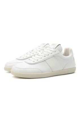 Женские кожаные кеды TOD’S белого цвета по цене 39950 руб., арт. XXW68C0DP300V7 | Фото 1 Женские кожаные кеды TOD’S белого цвета, арт. XXW68C0DP300V7 | Фото 1