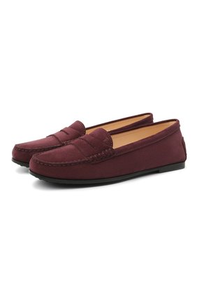 Женские замшевые мокасины TOD’S бордового цвета по цене 37450 руб., арт. XXW74B00010RE0 | Фото 1 Женские замшевые мокасины TOD’S бордового цвета, арт. XXW74B00010RE0 | Фото 1