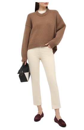 Женские замшевые мокасины TOD’S бордового цвета по цене 37450 руб., арт. XXW74B00010RE0 | Фото 2 Женские замшевые мокасины TOD’S бордового цвета, арт. XXW74B00010RE0 | Фото 2