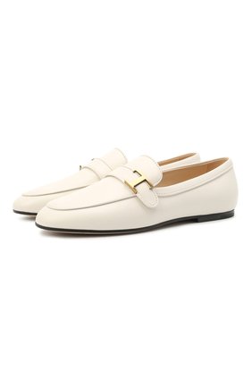 Женские кожаные лоферы TOD’S бежевого цвета по цене 46800 руб., арт. XXW79A0CX60G0C | Фото 1 Женские кожаные лоферы TOD’S бежевого цвета, арт. XXW79A0CX60G0C | Фото 1