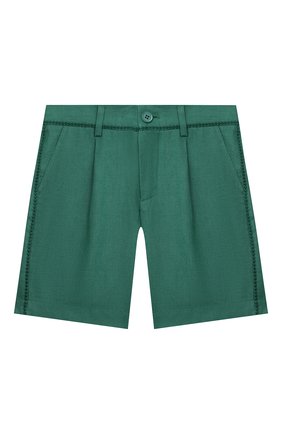 Детские льняные шорты LORO PIANA зеленого цвета по цене 26700 руб., арт. FAL5897 | Фото 1 Детские льняные шорты LORO PIANA зеленого цвета, арт. FAL5897 | Фото 1 (Материал внешний: Лен; Мальчики Кросс-КТ: Шорты-одежда; Ростовка одежда: 10 - 11 лет | 140 - 146см, 12 лет | 152 см, 2 года | 92 см, 4 года | 104 см, 6 лет | 116 см, 8 лет | 128 см)